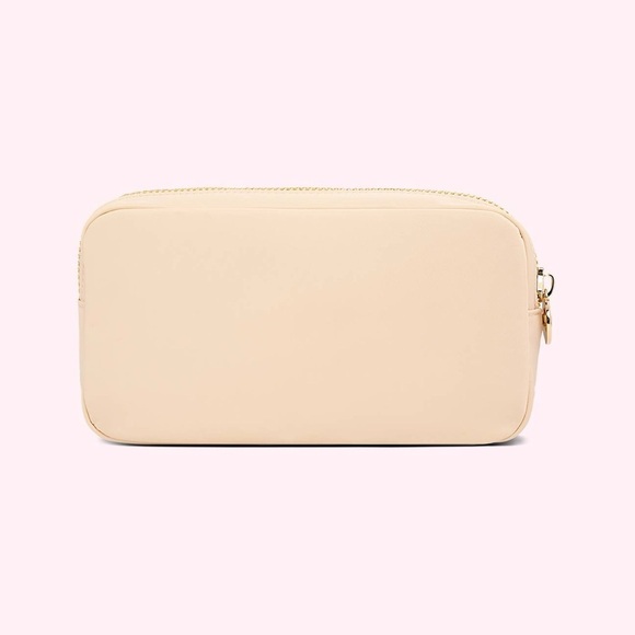 NWT STONEY CLOVER LN Small Skin Pouch in Sand and Noir - Picture 2 of 4